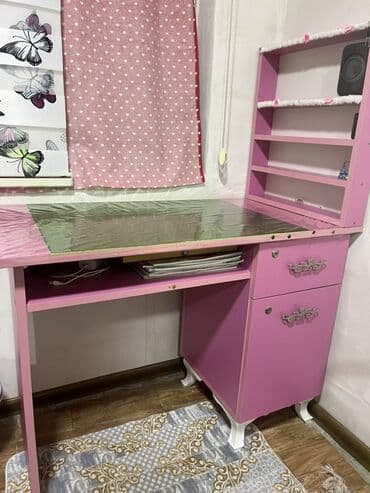 yazı masası qız ucun: Qız üçün, Siyirməli, Yazı masası, Stulsuz — 1