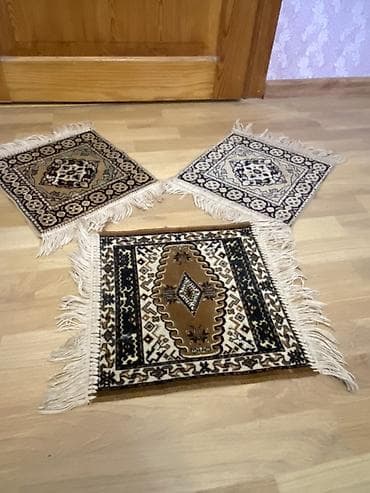 balka: Dekorativ kvadrat xalça dəsti (3 ədəd) - Forma və ölçü: Kvadrat — 2