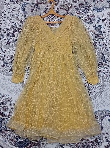 deri etek: REAL ALİCİYA ENDİRİM Zərif sarı rəngdə, xırda mirvari effektli — 2