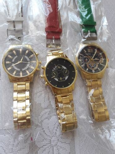 qizil halqa qolbaqlar: Qol saatı, rəng - Qızılı — 1