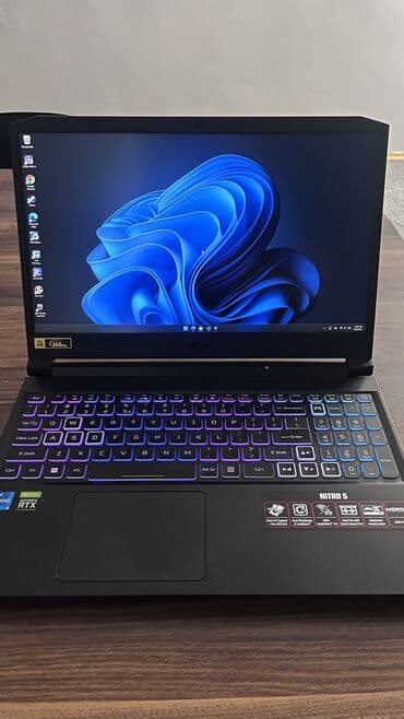 acer predator helios 300 qiymeti: Acer Nitro 5 RTX 3060 (6GB VRAM) 16 GB Ram 512 GB SSD intel i5 11400h — 1