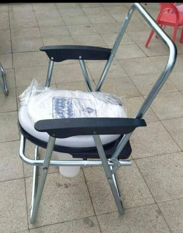 унитаз для инвалидов переносной: Portativ tualet stulu (komod kreslo) - Metall karkaslı, möhkəm və — 2