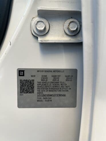 cruze diffuser: Chevrolet Cruze: 1.4 l | 2018 il 77000 km Sedan — 27