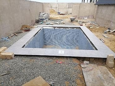 Beton hovuz tikintisi və avadanlıq quraşdırılması xidməti - Ölçü və