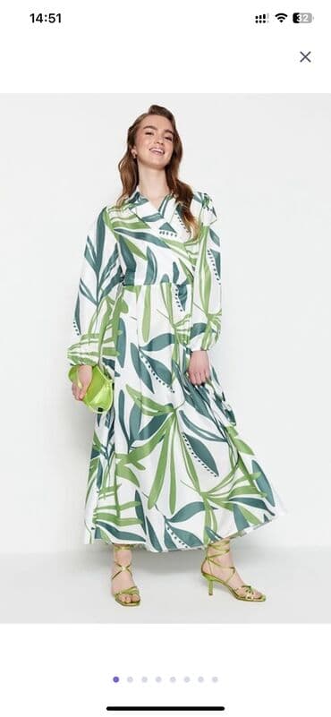 qabardina qadın donları: Gündəlik don, Maksi, Trendyolmilla, M — 3