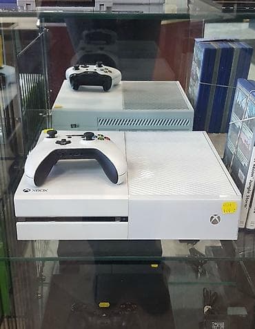 xbox onr: Xbox One ağ rəngdə. Konsol tam işlək vəziyyətdədir, heç bir problemi — 5
