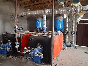 Sənaye qaz/laç (yanacaq) ilə işləyən su qızdırıcı-katil sistemləri -