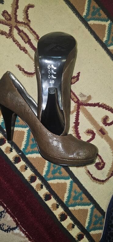 туфли мужские на кожаной подошве: Туфли, Размер: 40, цвет - Коричневый, Новый — 6