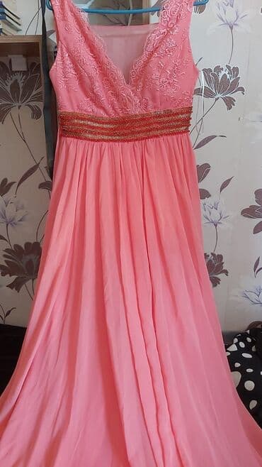 nişan donları 2023: Zərif gecə/libas paltarı – çəhrayı tonlarda - Model: Uzun, axıcı — 3