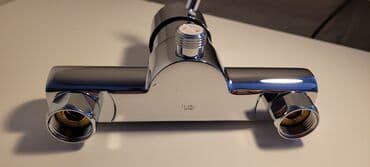 Hamam üçün aksessuarlar: Grohe smesitel. Almaniya istehsali orijinal. Hrom rengli. Istifada — 2