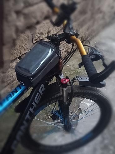 Şəhər velosipedləri: Panther dağ velosipedi - Rəng: qara-mavi dizayn, Panther loqolu — 3