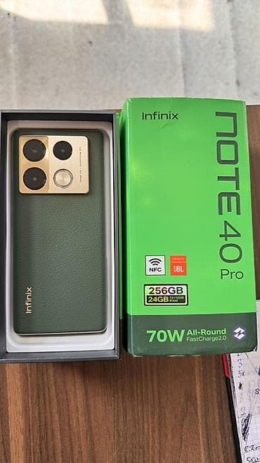40 azn telefon: Infinix Note 40 Pro, 256 GB, rəng - Yaşıl, Sensor — 9
