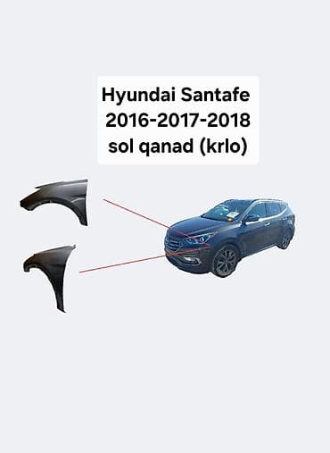 Sol ön, Hyundai SANTA FE, 2017 il