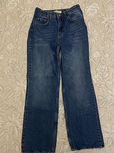Klassik mavi denim Dilvin marka cins şalvar, 36 ölçü - Kəsim: düz lalafo.az -da Klassik mavi denim Dilvin marka cins şalvar, 36 ölçü - Kəsim: düz