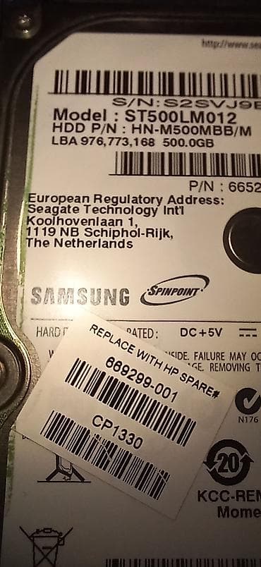 samsung a21s: Daxili Sərt disk (HDD) Seagate, 512 GB, 2.5", İşlənmiş — 4