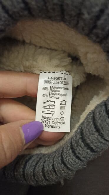 zamşa çəkmələr: Wortmann Qadın qış çəkmələri - Rəng: tünd boz/antrasit - Model — 3