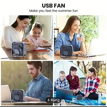 Техника и электроника: TOPK USB Masa Ventilyatoru – Mini ölçü, səssiz və güclü sərinlik - — 3
