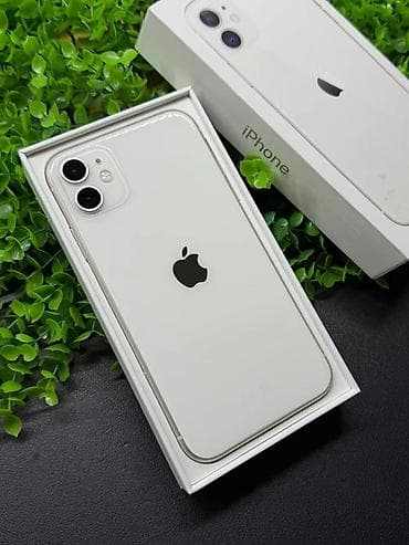 telefon kabrosu: IPhone 11, 256 GB, Ağ, Zəmanət, Simsiz şarj, Face ID — 1