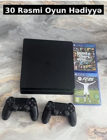 playstation 4 аренда: PlayStation 4 Slim oyun konsolu Yaddaşında hazir Rəsmi oyunlar Evdə — 1