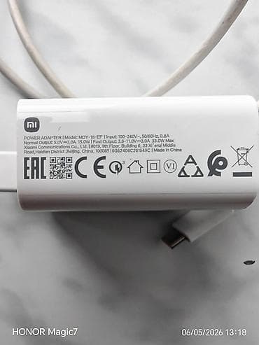 oyuncu laptop ucuz: Adapter Xiaomi, 33 Vt, İşlənmiş — 2