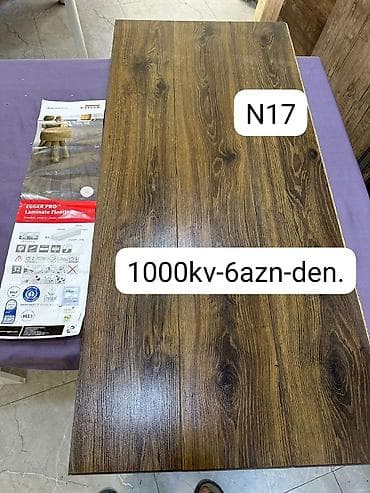 lami: Almaniya istehsali laminat 1kv 6azn. Elde 1000kv var. Parafinli — 1