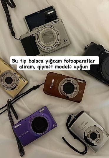 Şəkildəki kimi kompakt rəqəmsal fotoaparatları alıram