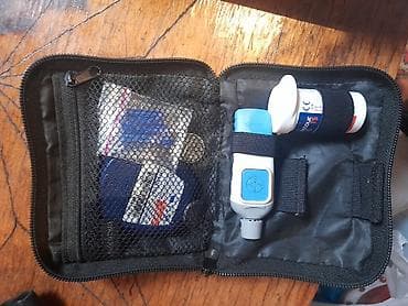 Qlükometr dəsti – daşıma çantasında Məhsulun tərkibi: - Qlükometr