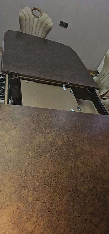 stol stil: Qonaq otağı üçün, İşlənmiş, Açılan, Dördbucaq masa — 3