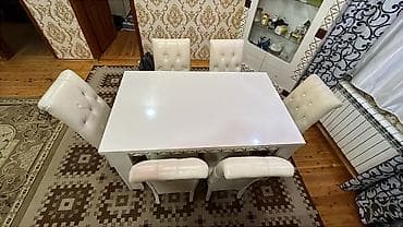 master tools baku: Qonaq otağı üçün, Açılan, Dördbucaq masa, 6 stul — 6