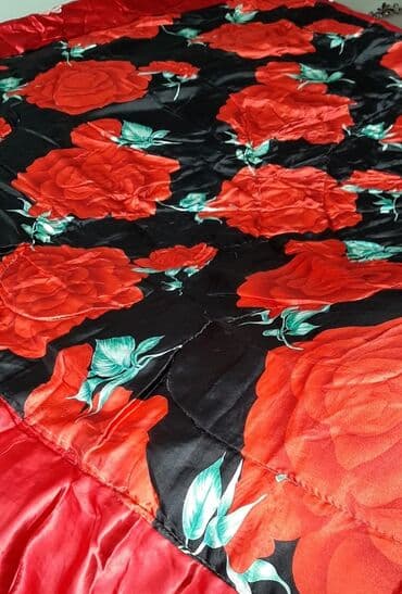 qara ürək şəkilləri: Yataq üçün rəng - Qırmızı Yataq örtüyü — 1