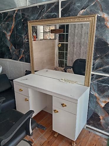 Gözəllik/berber salonu üçün dəst - Saç yuma bölməsi: keramik lavabo
