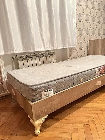 İşlənmiş, Təknəfərlik çarpayı, Bazasız, Matras ilə, Siyirməsiz