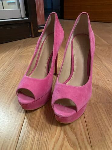 женские толстовки на молниями: Туфли, Guess, Размер: 36, цвет - Розовый, Новый — 1