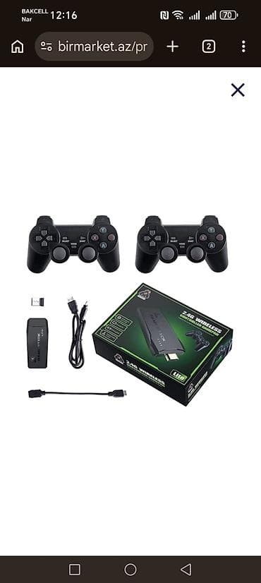 2.4G Wireless Controller Gamepad – Lite versiyası Xüsusiyyətlər: - — 2