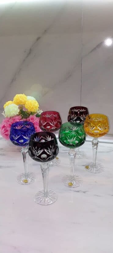 çaxır qabı: Qədəhlər, 6 ədədli dəst, Almaniya — 1