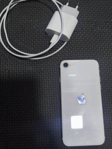 IPhone SE 2020, 64 GB, White Titanium, Barmaq izi, Simsiz şarj — 1