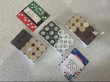 Ovçuluq və balıqçılıq: Məhsul: Double Six Color Dot Dominoes - Set: 28 ədəd dominodan ibarət — 10