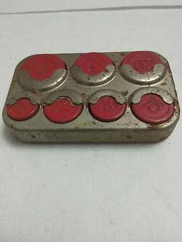 15 min dollar nece manatdir: Metall qəpik sıralayıcı/daşıyıcı - Material: metal gövdə, qırmızı — 1
