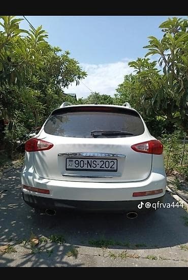 kia ceed stop: Infiniti EX seriyası krossover – ağ rəng, 5 yerlik, AZ dövlət nömrə — 2