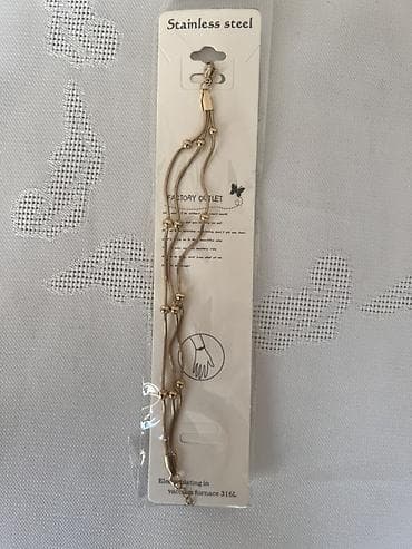 qaqa desti: Məhsul: Paslanmayan poladdan (316L) qolbaq dəsti Təsvir: - Rəng — 2