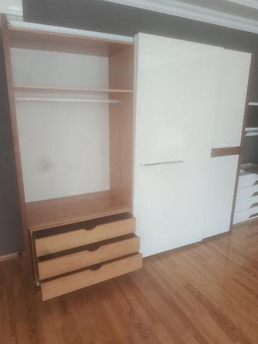 klasik masa: 2 təknəfərlik çarpayı, Dolab, Termo, 2 tumba, Türkiyə, İşlənmiş — 4