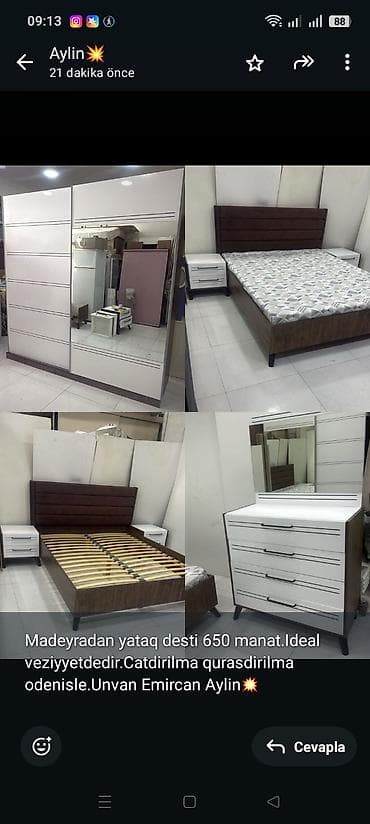 madera: Madeyradan yataq desti 650 manat.Ideal veziyyetdedir.Catdirilma — 1