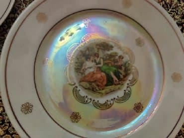 qara madonna aş nimcəsi: GDR Madonna çay dəsti, qədimi, yeni, 21 predmet, sovetdən qalıb — 3