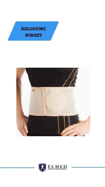 Tibbi geyim: Məhsul: Kolostomi korset Təsvir: - Kolostoma torbası istifadə edənlər — 1