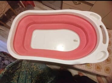 uşaq üçün vanna: Yığılan uşaq vannası - Material: möhkəm plastik + silikon qatlar - — 1
