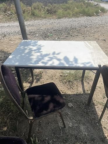 stol stul kirayesi: Metal karkaslı masa və stul dəsti 8 ədəd stol hərəsində 2 ədəd stul — 2