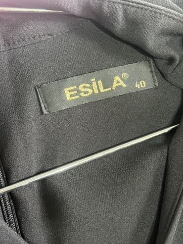 женские трикотажные туники: Plaş, L, rəng - Qara — 2