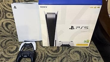 ps4 controller: PlayStation 5 konsolu + 2 DualSense idarəetmə pultu Barter təklif — 1