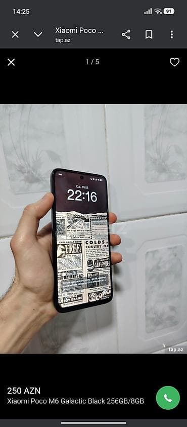 profil şəkilləri: Poco M6, 256 GB, rəng - Qara — 2