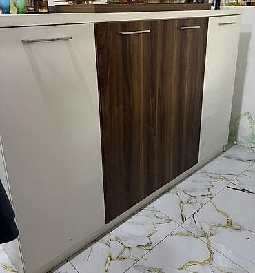 mebel taxt: Ofis üçün L‑şəkilli iş masasının dəsti - Material: MDF/LDSP — 5